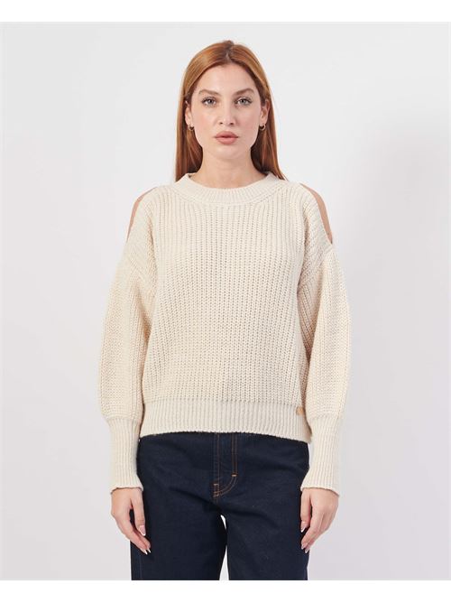 Pull col rond tricoté MDM MADEMOISELLE DU MONDE | F607-6041BURRO